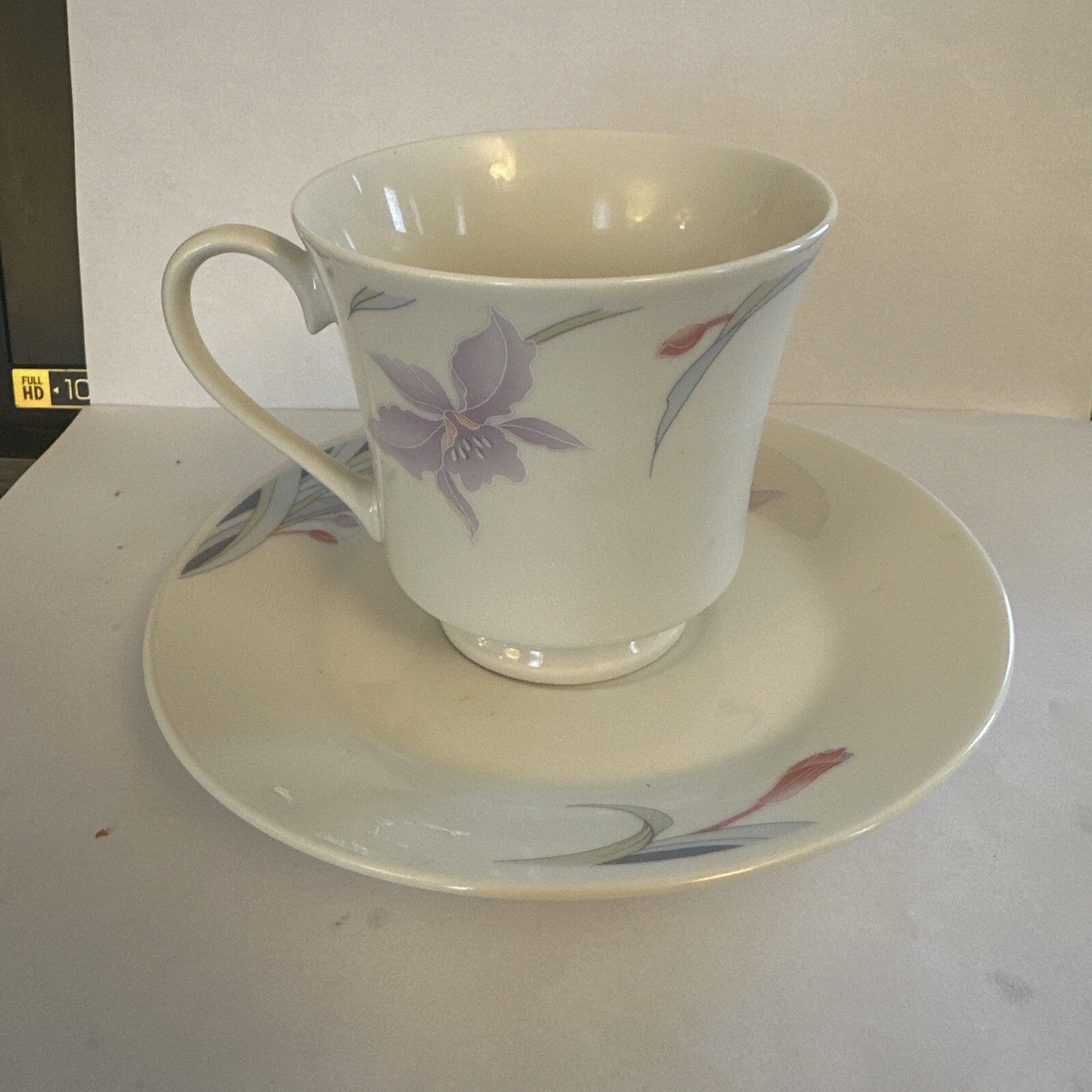 Vintage Silverie Fine China Floral Tea Cup & Saucer1