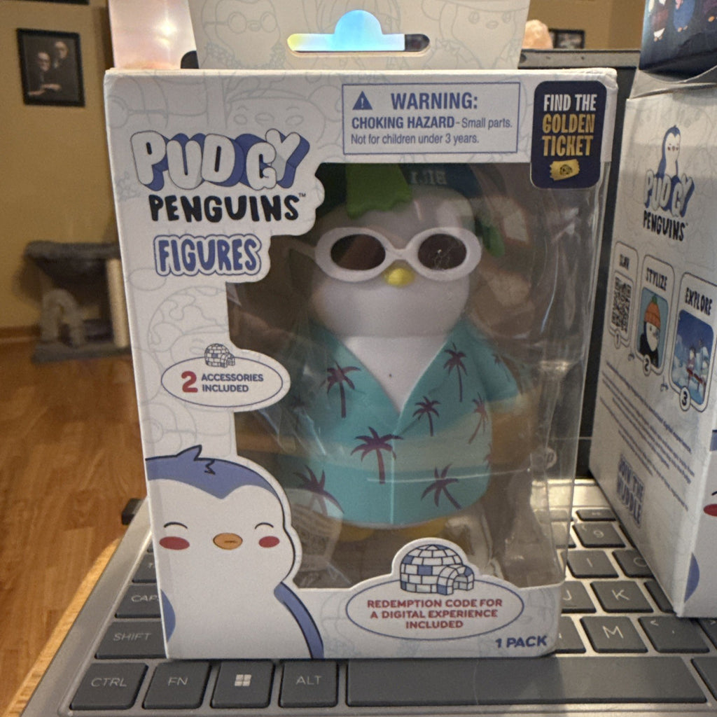 Pudgy Penguins Figures Series 1 NEW 1 Pack Box Plus PUDGY Plush Clip On BIN 90