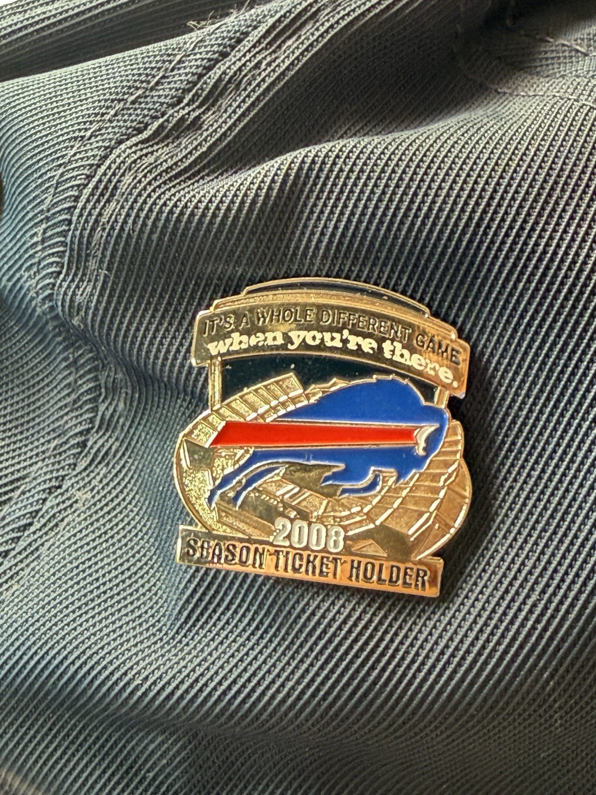 Buffalo Bills Signed Hat Plus 2008, 2009 Season Pass, and 60th Pins -size L/XL4