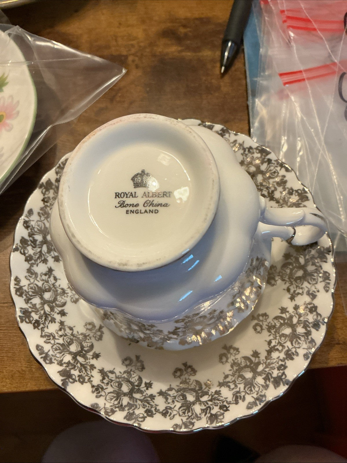 Vintage Royal Albert Cup & Saucer England Bone China CHN 072