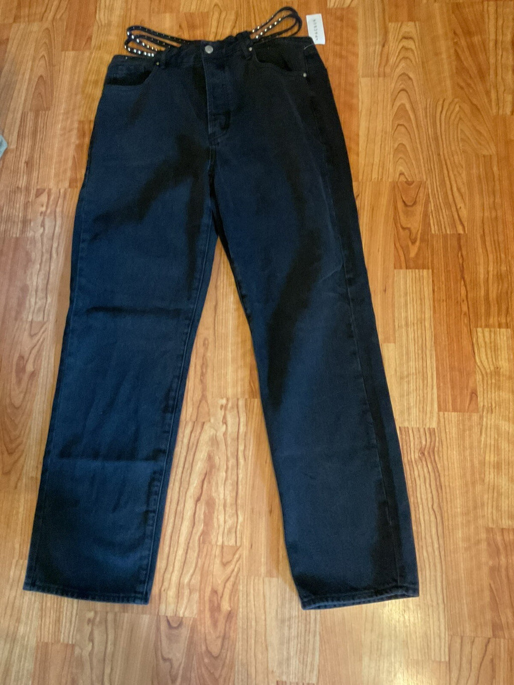 pacific sunwear Black With Belt Jeans Kendall & Kyle Size 30 Bin 30