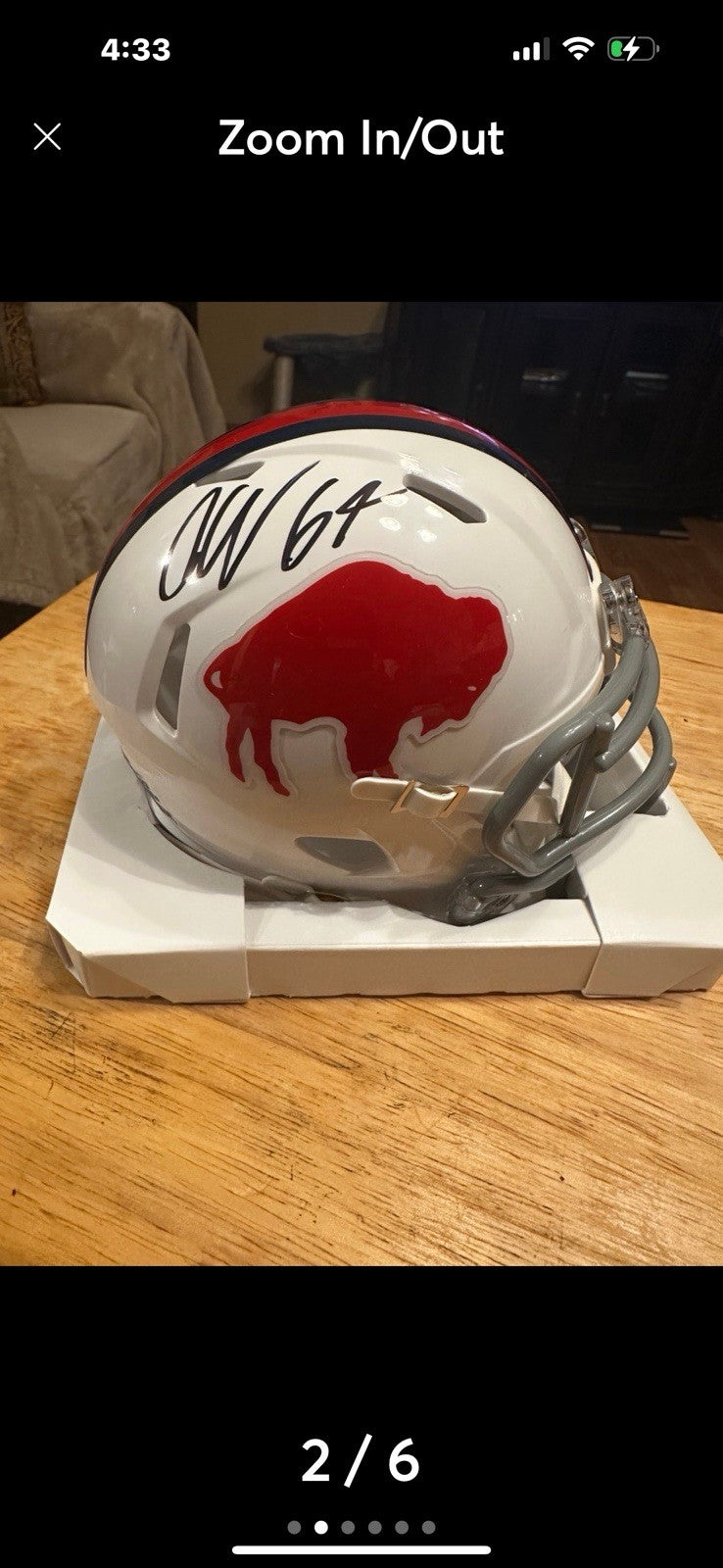 O’cyrus Torrence - Signed Buffalo Bills Speed Mini Helmet TSE COA0