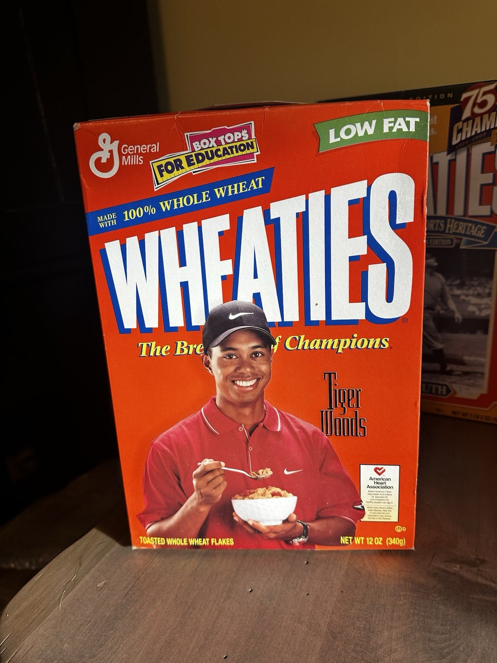 LOT (3) Vintage Wheaties Cereal Box Tiger Woods, Babe Ruth, Cal Ripken Unopened1