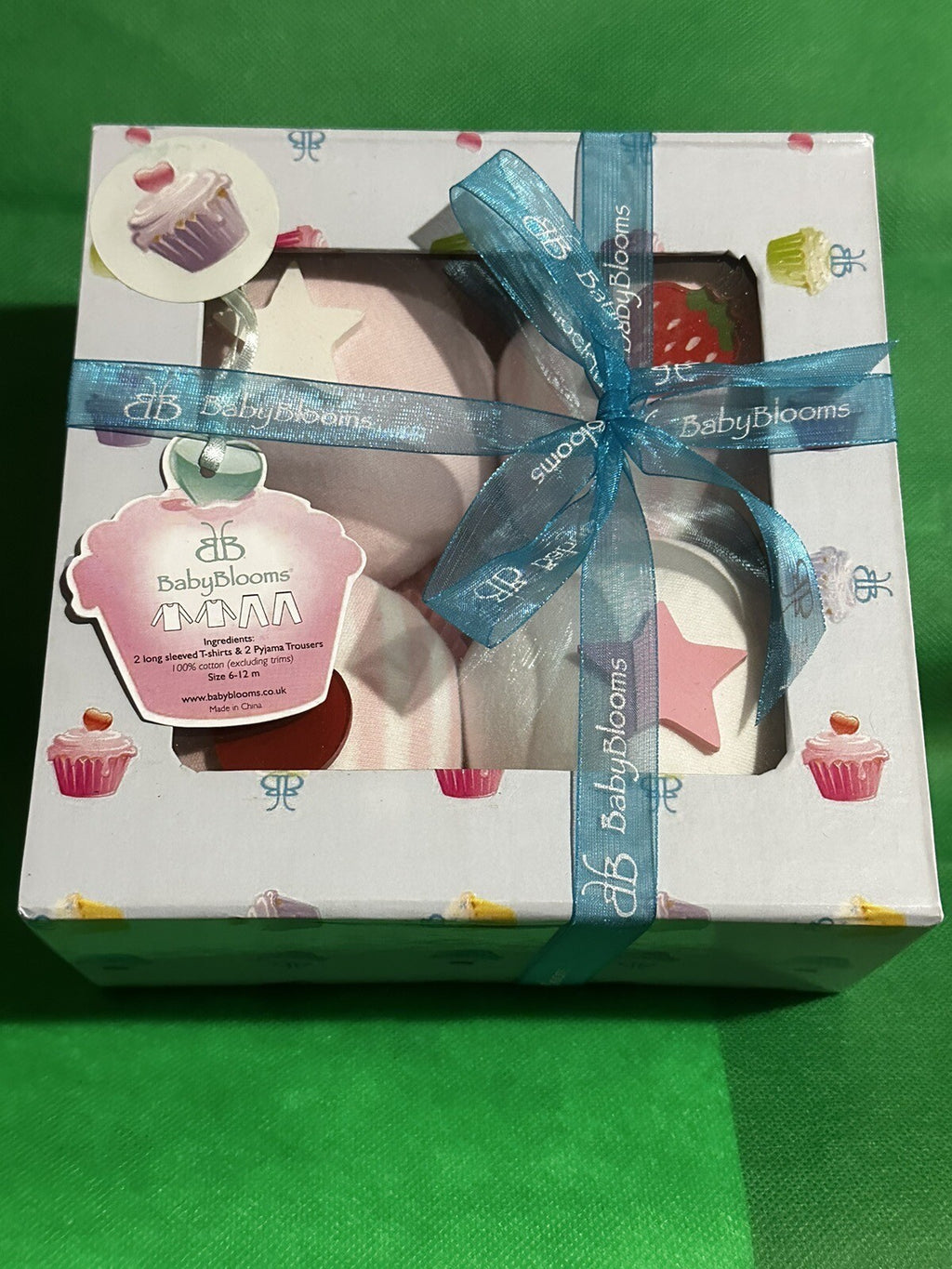 “BABYBLOOMS”  Baby Shower Gift Shirts, Pants, Girls 06-12 Mos BIB 20