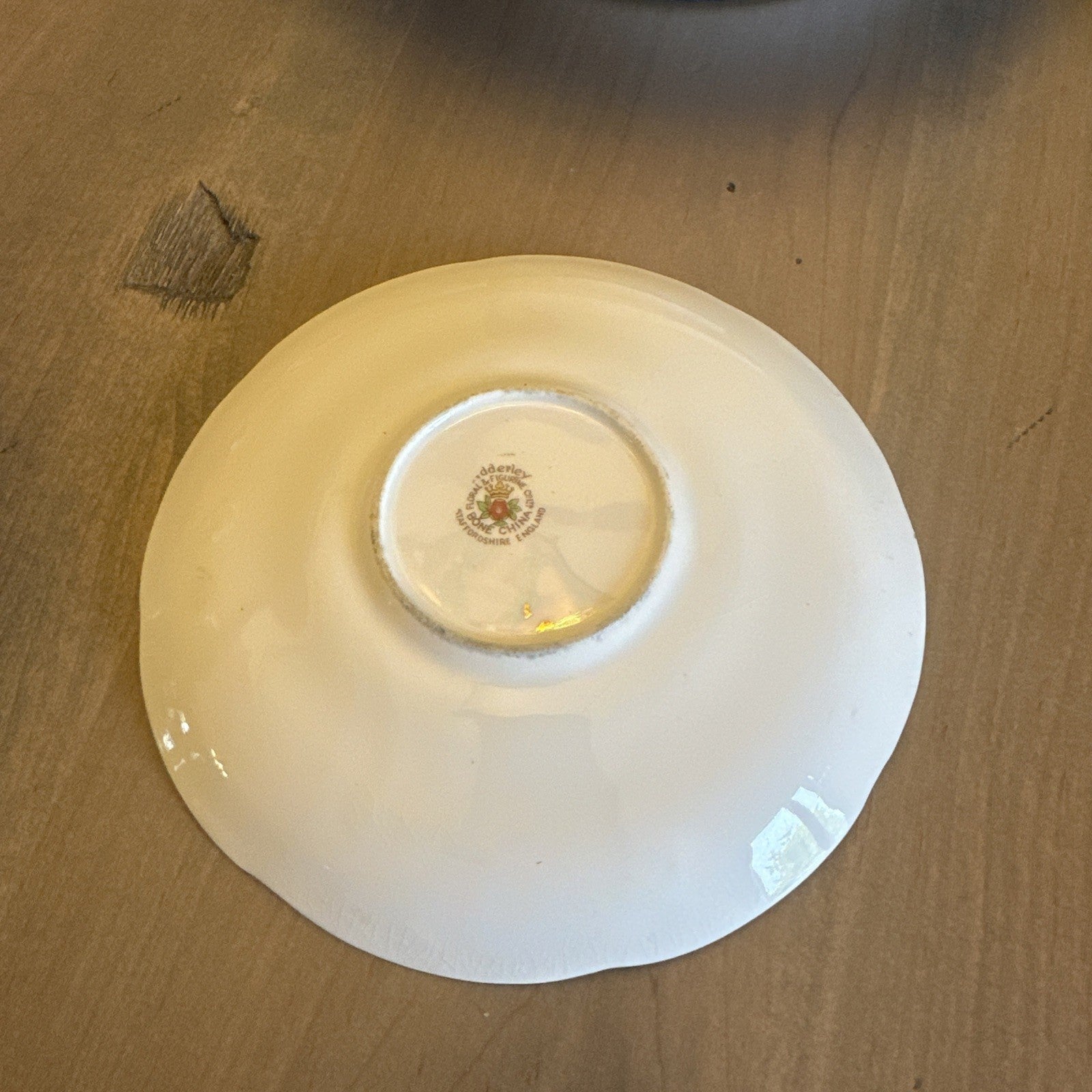 VTG Adderley Bone China Porcelain Cup & Saucer Black w/ Rose Decoration CHN 572