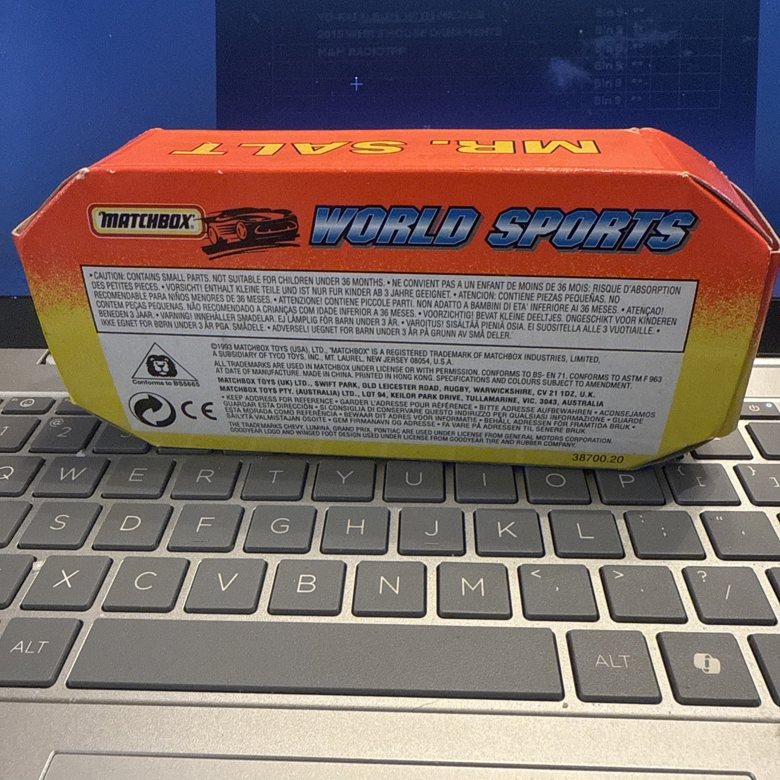 Matchbox Sports #71 DAVE MARCIS MR. SALT Rochester N.Y. Chevy Lumina 1/43 BIN 91