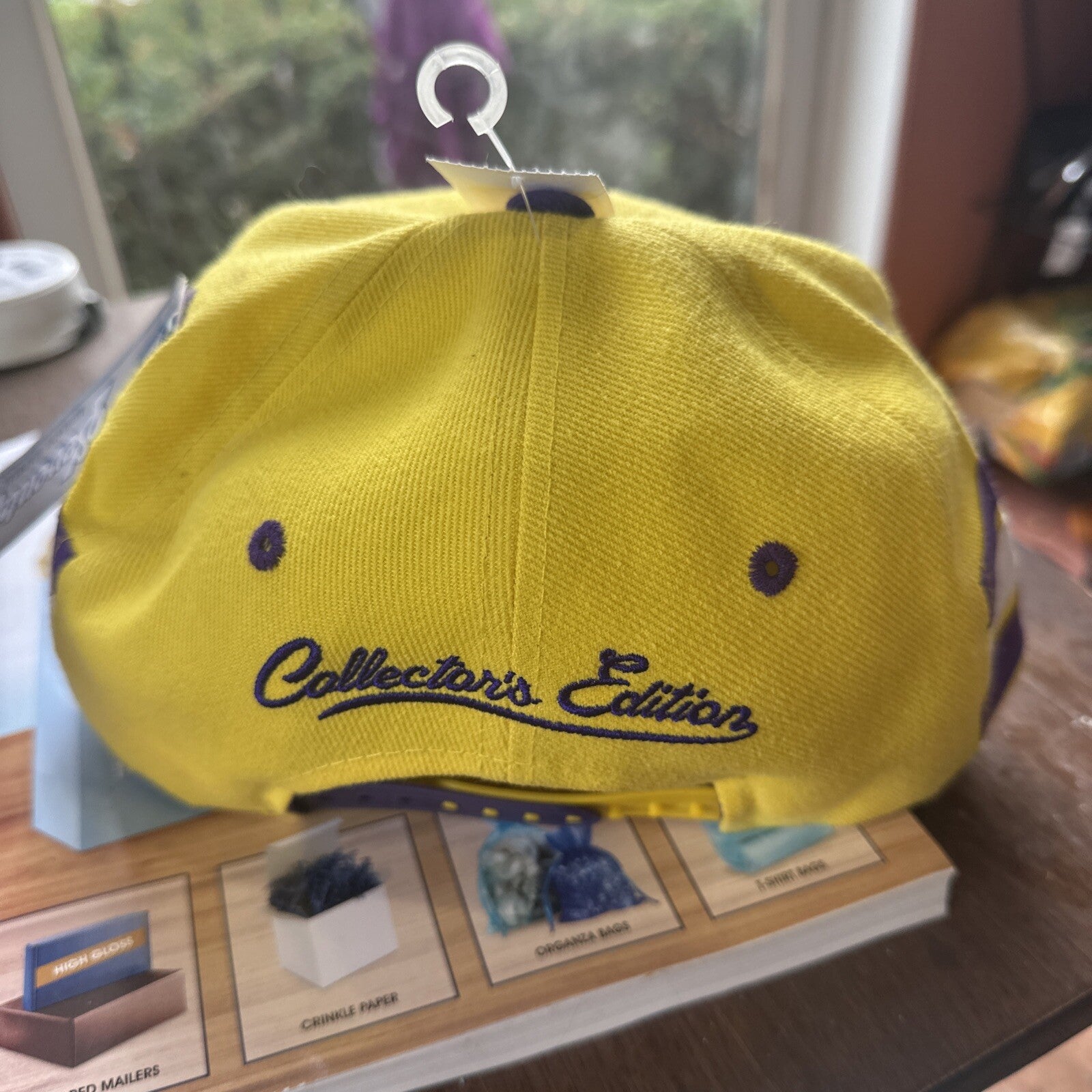 Los Angeles Collector Edition Seventy Seven Hat Yellow Purple Snap Cap NWT BIN 92