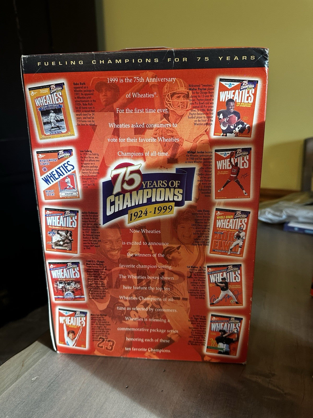 LOT (3) Vintage Wheaties Cereal Box Tiger Woods, Babe Ruth, Cal Ripken Unopened5