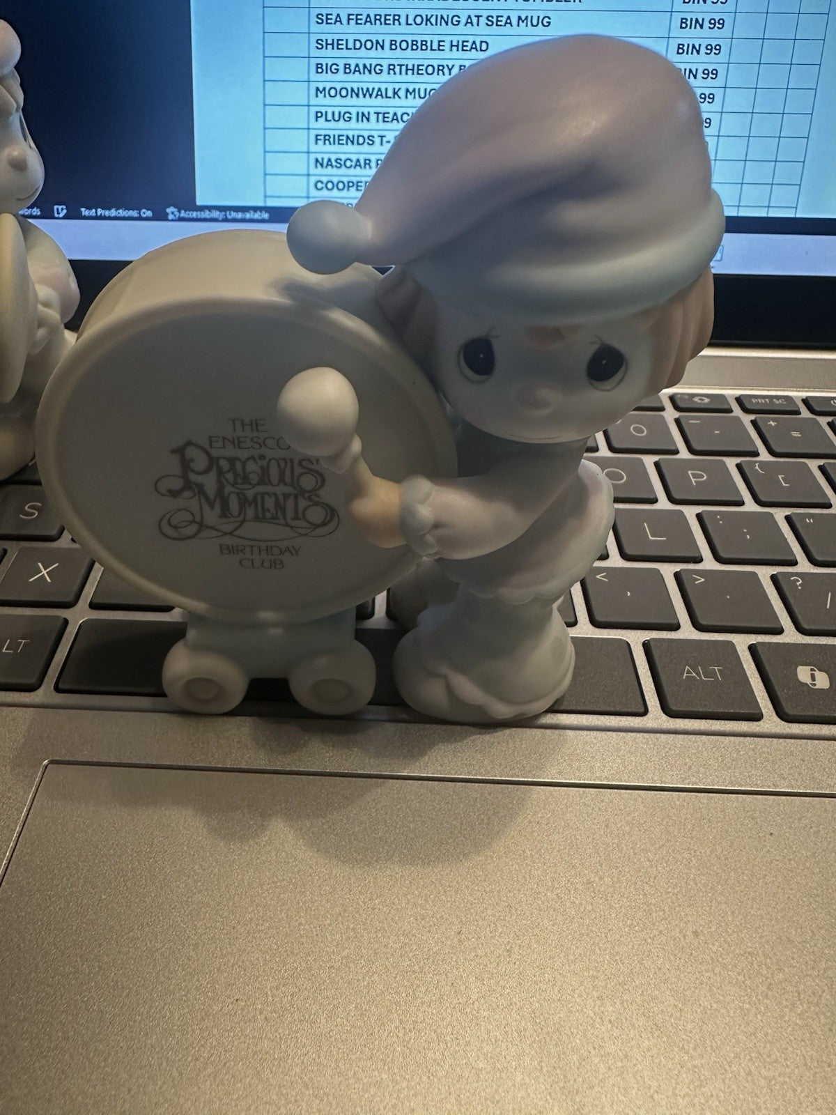 3-Enesco Precious Moments 86, 87, 89 Symbols Of membership Figurines XMAS 012