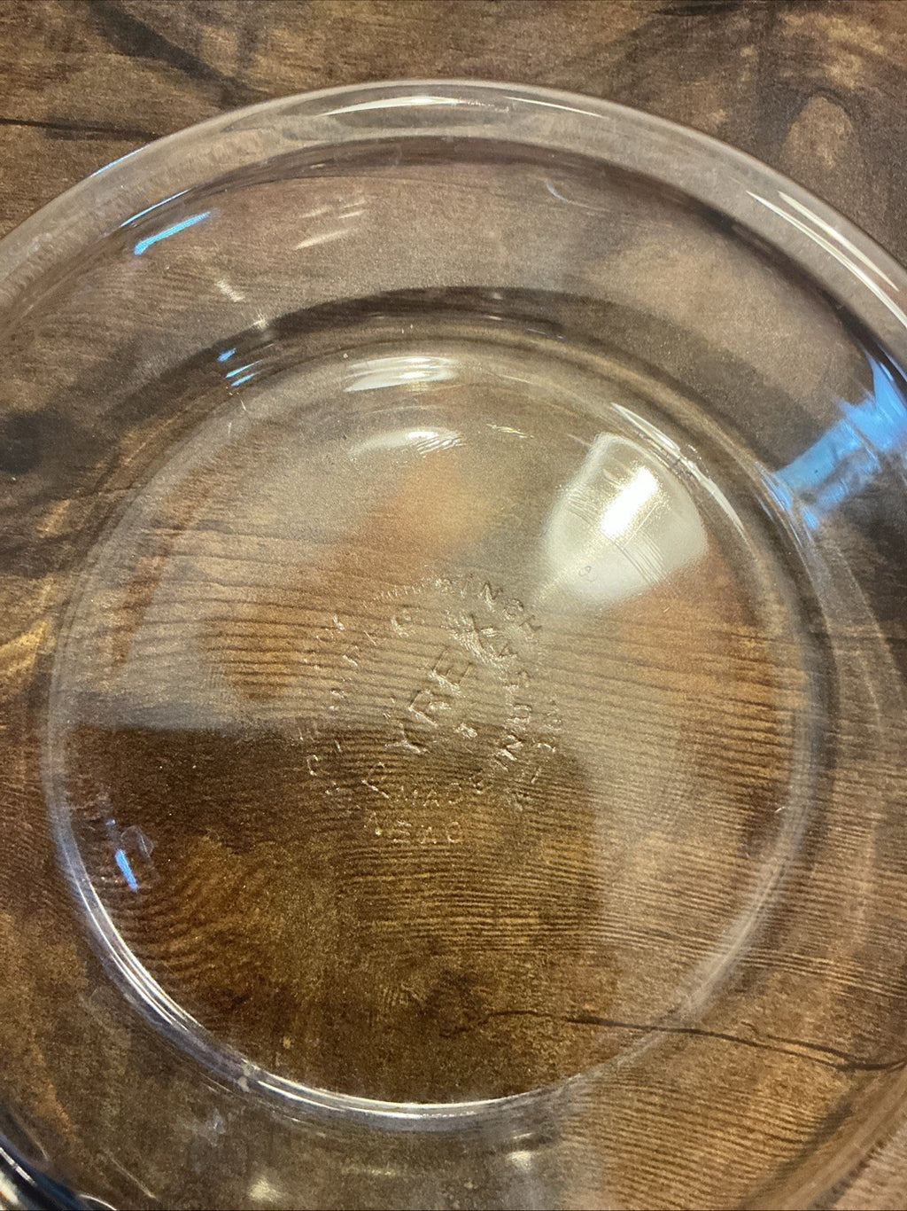 USA  Five Pyrex Clear Glass 6 Inch Pie Baking Pans. CHN 251