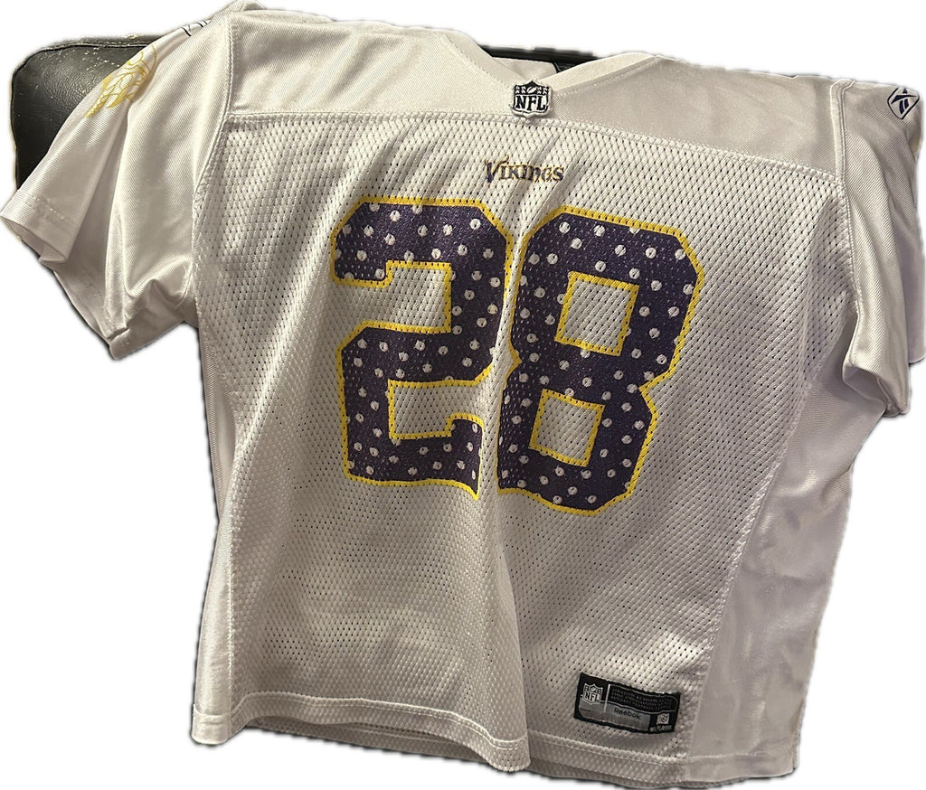 ADRIAN PETERSON Minn. Vikings Sparkle Numbers Football Jersey Women's - XL BIN 60