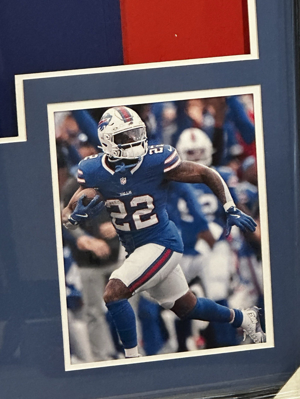 Ray Davis NIKE AUTHENTIC  Signed Framed Jersey TSE-COA Buffalo Bills1