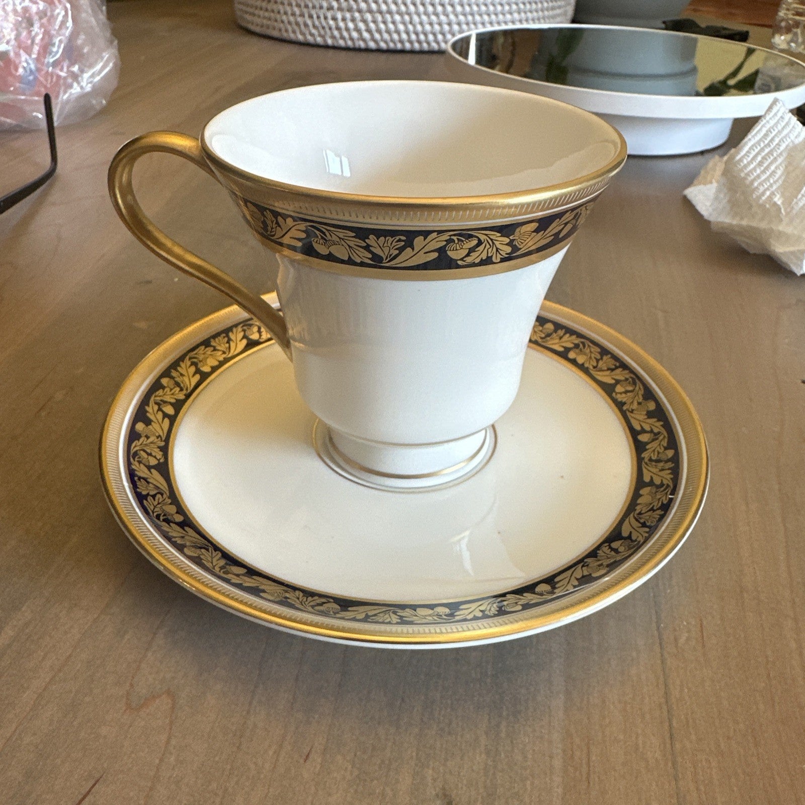 PICKARD HARVEST LEAF CUP & SAUCER"  0511G. CHN 390