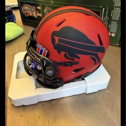 Connor McGovern Signed Buffalo Bills RAVE Mini Helmet Custom Visor And Clips-TSE