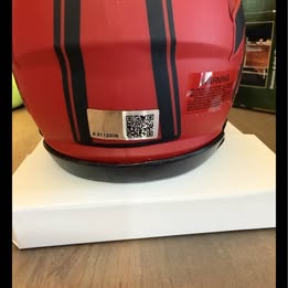 Connor McGovern Signed Buffalo Bills RAVE Mini Helmet Custom Visor And Clips-TSE