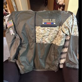 Nike Buffalo Bills Salute to Service Reversible Bomber Jacket Mens NFL Sideline