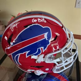 D.J. Moore Autographed Buffalo Bills Full Size Speed Flex Authentic Helmet-TSE