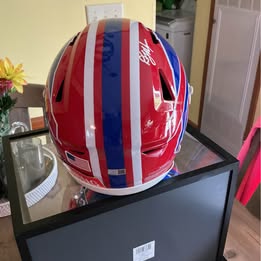 D.J. Moore Autographed Buffalo Bills Full Size Speed Flex Authentic Helmet-TSE