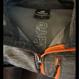 Colosseum Hoodie Men's Gray/Orange Syracuse Sweatshirt Size SMALL