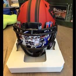 Connor McGovern Signed Buffalo Bills RAVE Mini Helmet Custom Visor And Clips-TSE