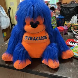 Toy Factory NWT Syracuse Stuffed Fluffy Monkey Plush 15"
