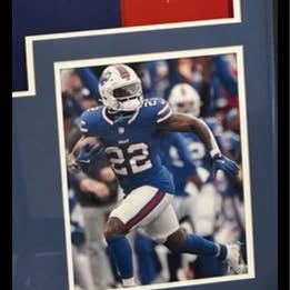 Ray Davis NIKE AUTHENTIC  Signed Framed Jersey TSE-COA Buffalo Bills