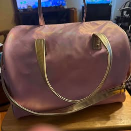 Pink Kitty Unicorn Duffle Bag Little Girls Travel Bag with Shoulder Strap