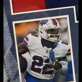 Ray Davis NIKE AUTHENTIC  Signed Framed Jersey TSE-COA Buffalo Bills