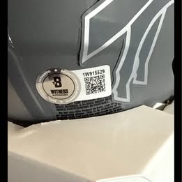 Buffalo Bills Josh Allen Signed Slate Mini Helmet W/Cust Visor/Clips-BAS includes UV Protective case