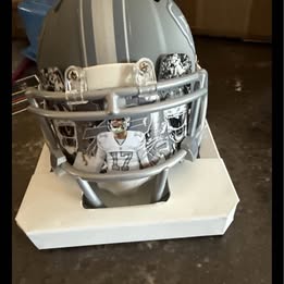 Buffalo Bills Josh Allen Signed Slate Mini Helmet W/Cust Visor/Clips-BAS includes UV Protective case