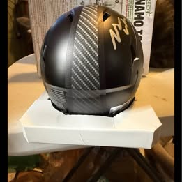 James Cook Signed Buffalo Bills “CARBON FIBER” Mini Football Helmet, VISOR - TSE