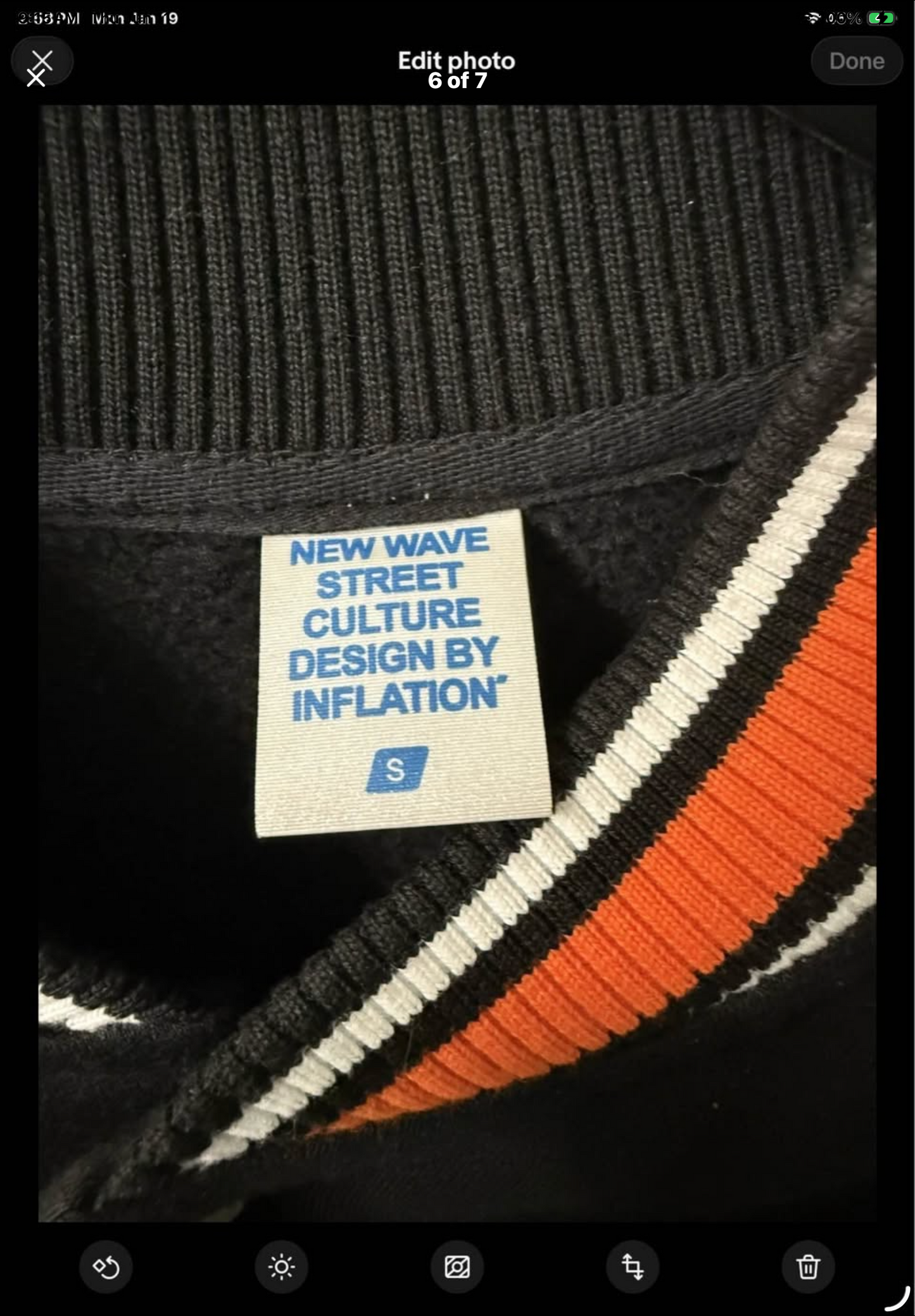Embroidered Varsity Poker Jacket Black And Orange "Lucky Jacket" New Wave Street