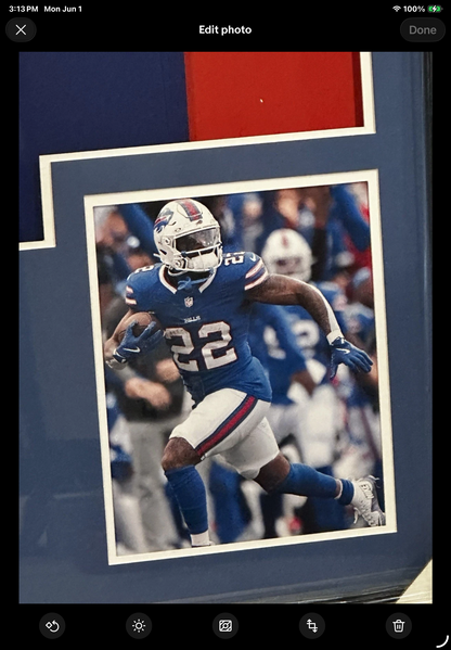 Ray Davis NIKE AUTHENTIC  Signed Framed Jersey TSE-COA Buffalo Bills