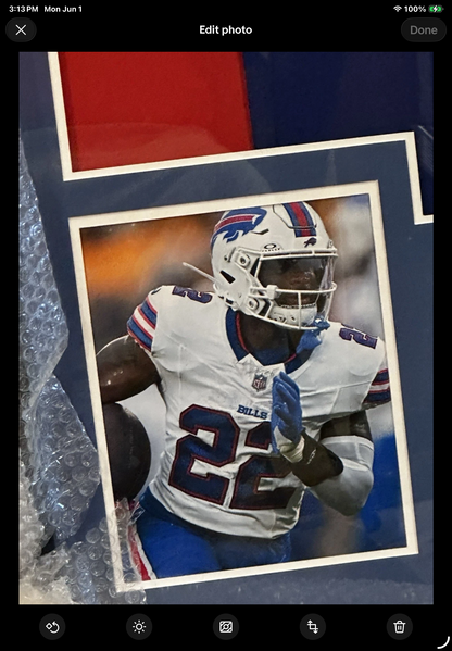 Ray Davis NIKE AUTHENTIC  Signed Framed Jersey TSE-COA Buffalo Bills