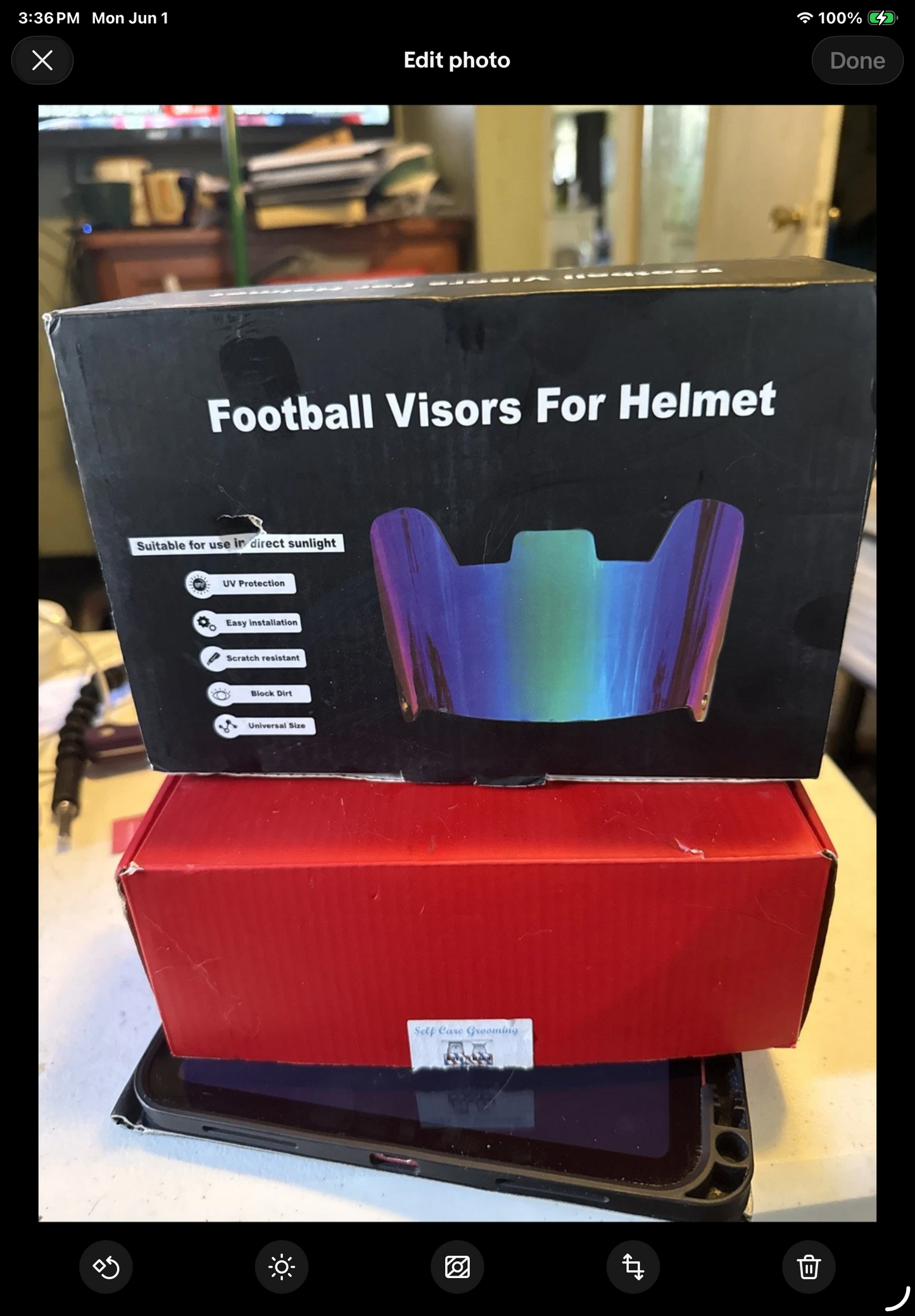 Football Visor, Universal Gold Football Visor Fits Adults, Kids, Professional