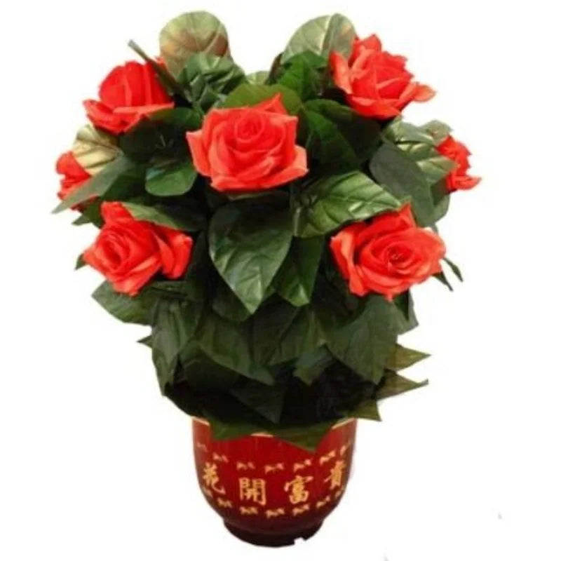 Flower Blooming Rose Bush Remote Control 10 Flowers Appearing Rose Magic Trick Illusion Wedding Valentine's Day Gift