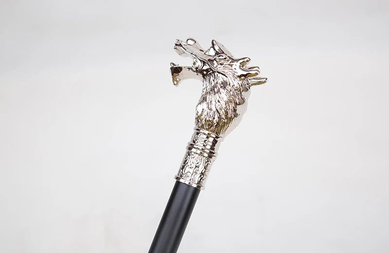 Golden Sea Dragon Luxury Walking Sticks Decorative Fashion Walking Cane Elegant Cosplay Alloy Crosier Vintage Walking Stick
