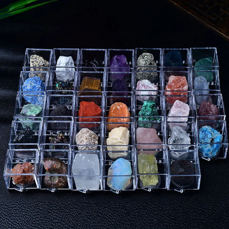 Natural Crystal Ore Specimen Gemstone Collection for Children's Science Teaching Color Raw Stone Ornament and Gift