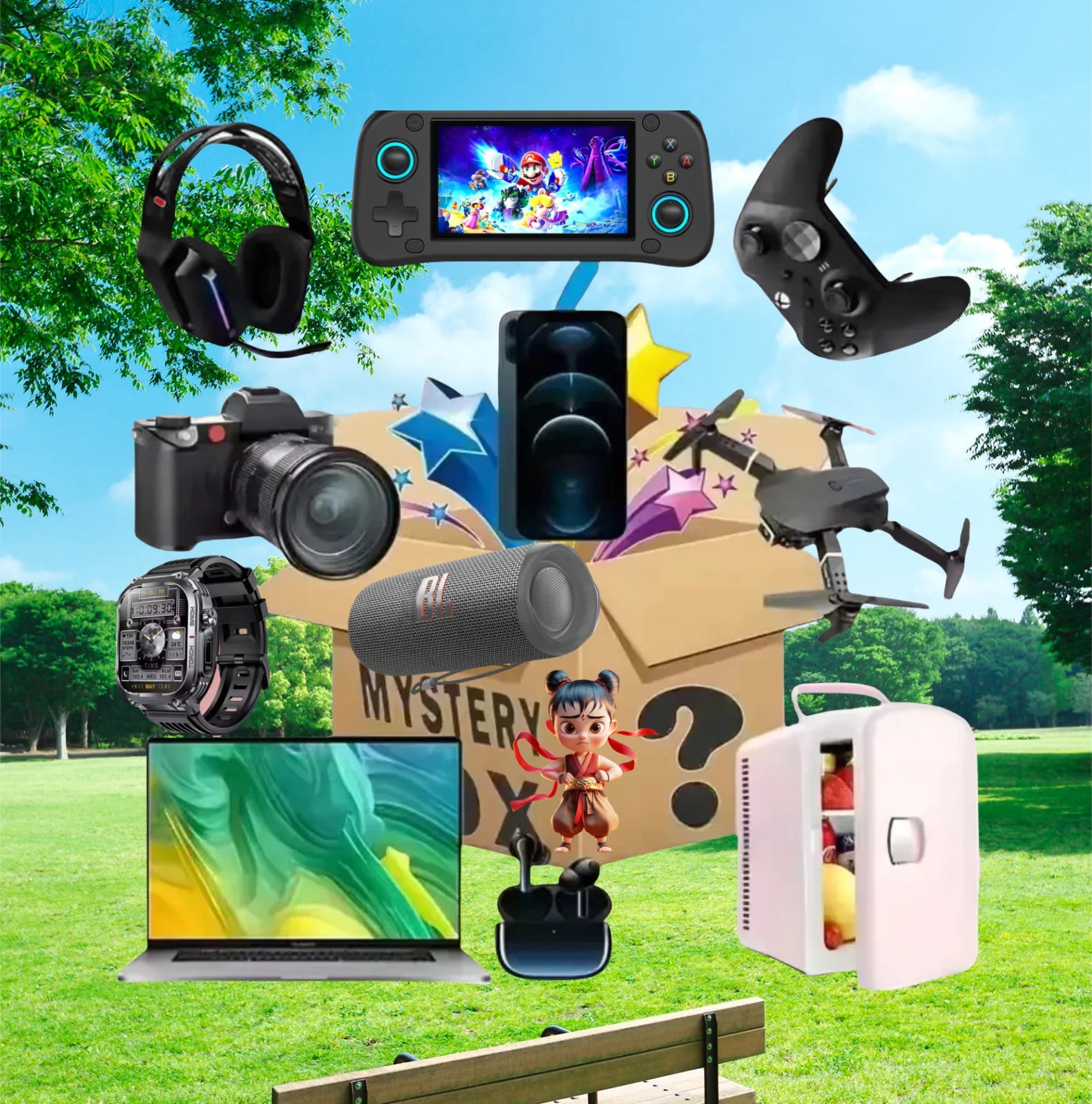 MysteryBox Electronics Surprise Explosion Smart Watch 4G SIM Slot Android Operated 5G Gift for All Special Occasions Model 59 TK