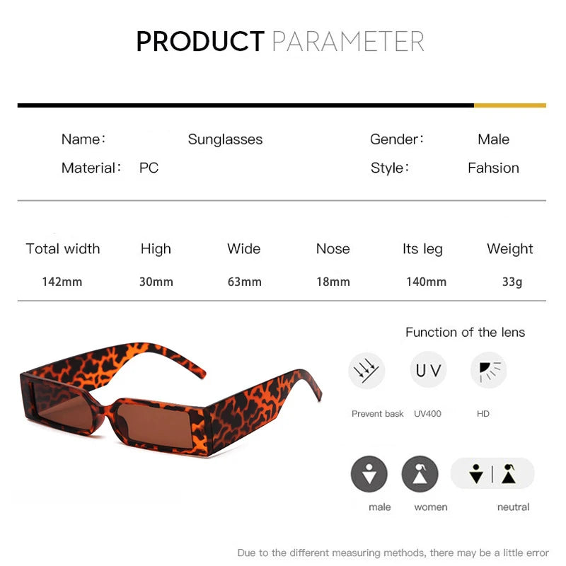 Steampunk Shades Eyewear UV400 Rectangle Vintage Sunglasses  Women Men Retro Sun Glasses