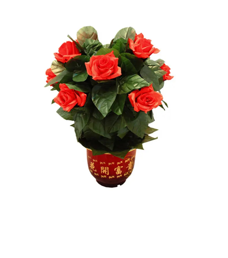 Flower Blooming Rose Bush Remote Control 10 Flowers Appearing Rose Magic Trick Illusion Wedding Valentine's Day Gift