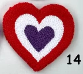 OEM Valentine's Day Product Kit Gift sBox of Handmade Punch Needle Coaster Rugs