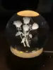 3D Warm White USB Power Crystal Ball Moon Night Light LED Planet Globe Table Lamp Home Decor Gift