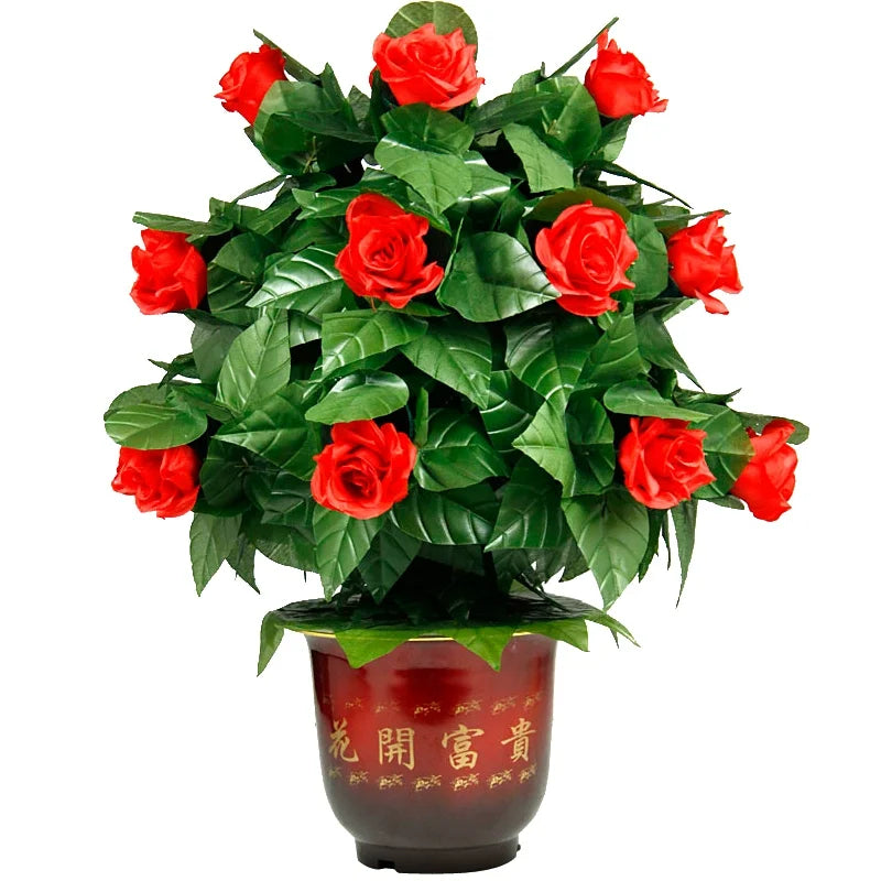 Flower Blooming Rose Bush Remote Control 10 Flowers Appearing Rose Magic Trick Illusion Wedding Valentine's Day Gift