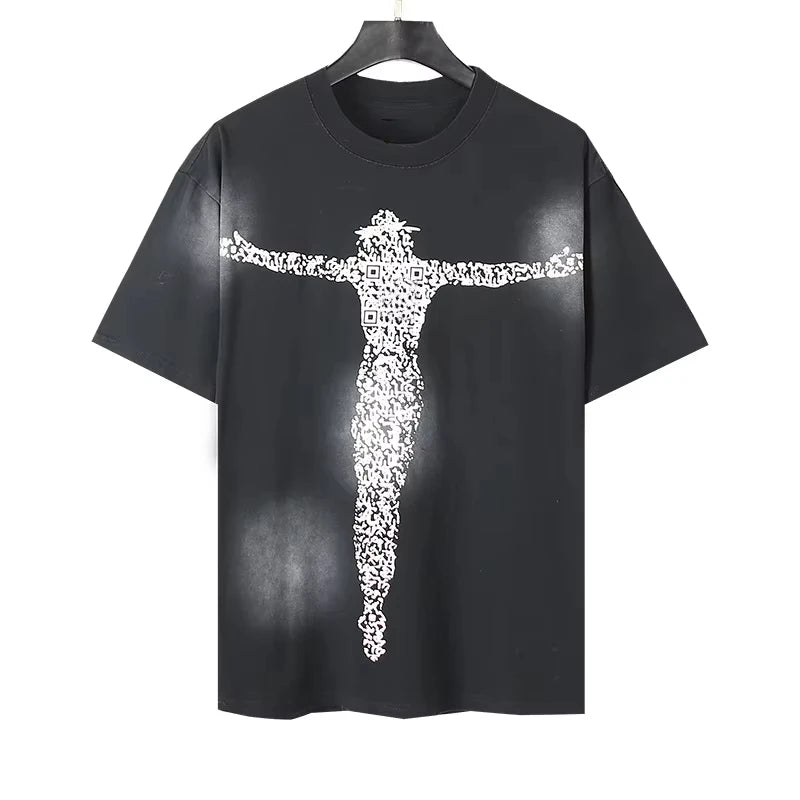 High Quality  NFC Hell Shirts Heavyweight Star Unisex 100% Cotton Vintage Printed Short Sleeve Men T-shirts