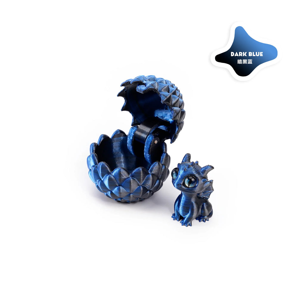 2025 Originality 3D Printed Dragon Egg Toy Model Creative Decompression Movable Plastic Children's Animal Dinosaur Collection