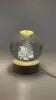 3D Warm White USB Power Crystal Ball Moon Night Light LED Planet Globe Table Lamp Home Decor Gift