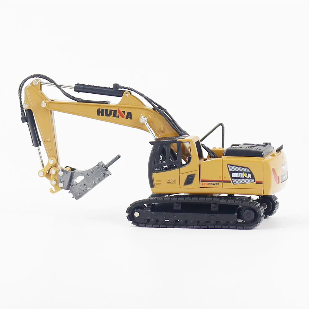 HUINA 1/60 Die-Cast Road Roller Static Model Construction Vehicle Collectible Vehicle Toy Alloy Engineering Machinery Model Gift