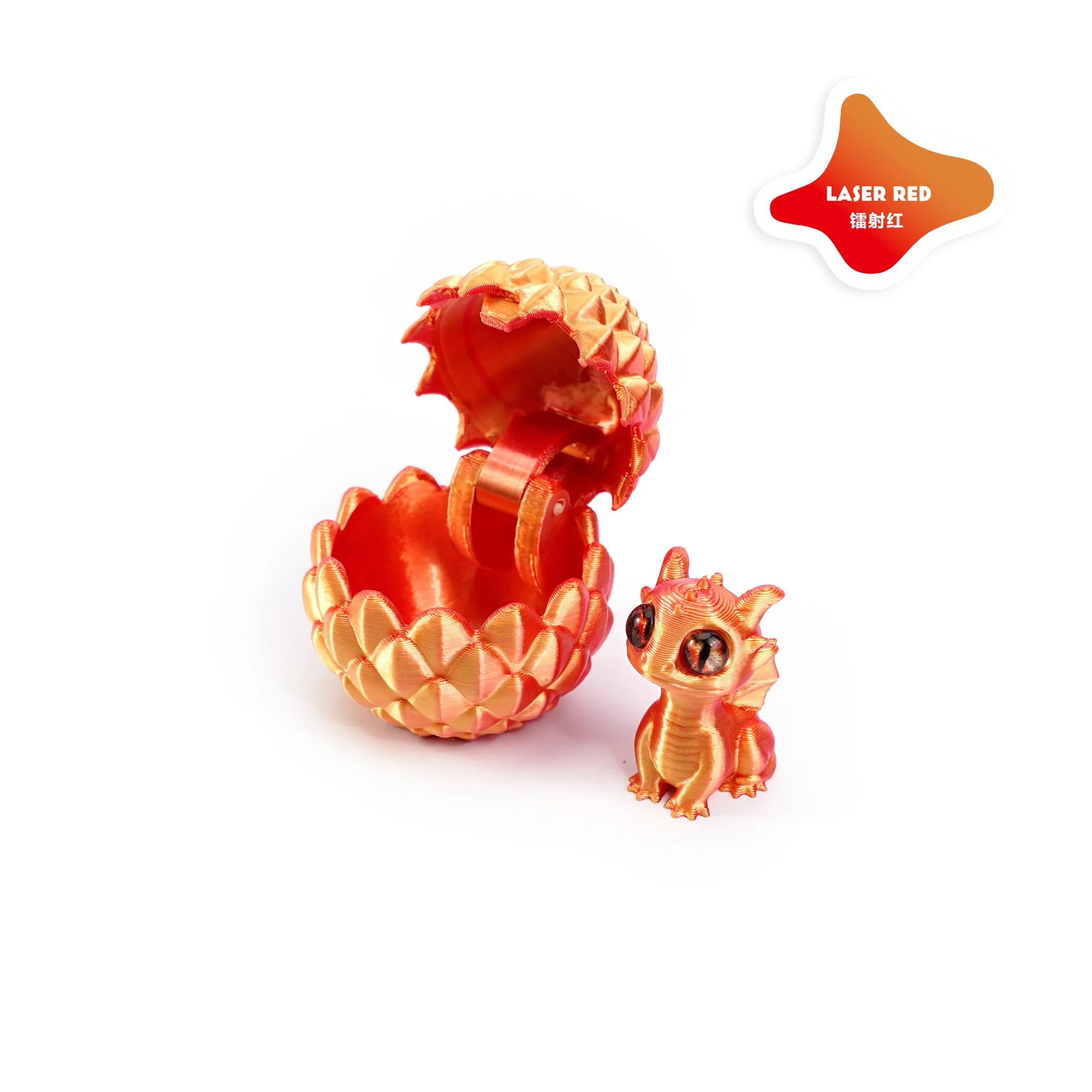 2025 Originality 3D Printed Dragon Egg Toy Model Creative Decompression Movable Plastic Children's Animal Dinosaur Collection