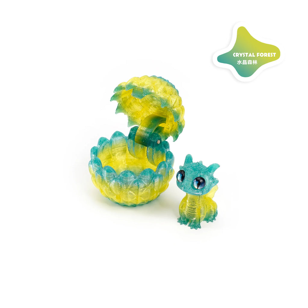 2025 Originality 3D Printed Dragon Egg Toy Model Creative Decompression Movable Plastic Children's Animal Dinosaur Collection